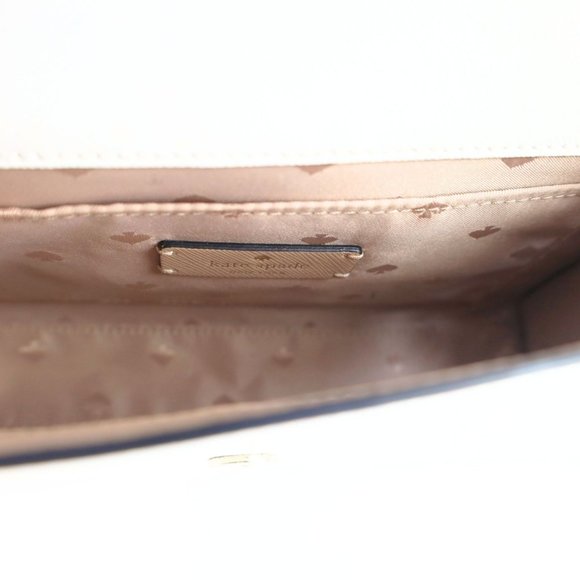 Preowned Kate Spade Carson Colorblock Saffiano Leather Women Crossbody Bag Cream - Picture 13 of 15
